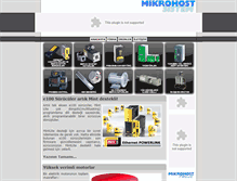 Tablet Screenshot of mikrohost.com
